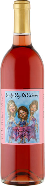 Sinfully Delicious, semi-dry rose'