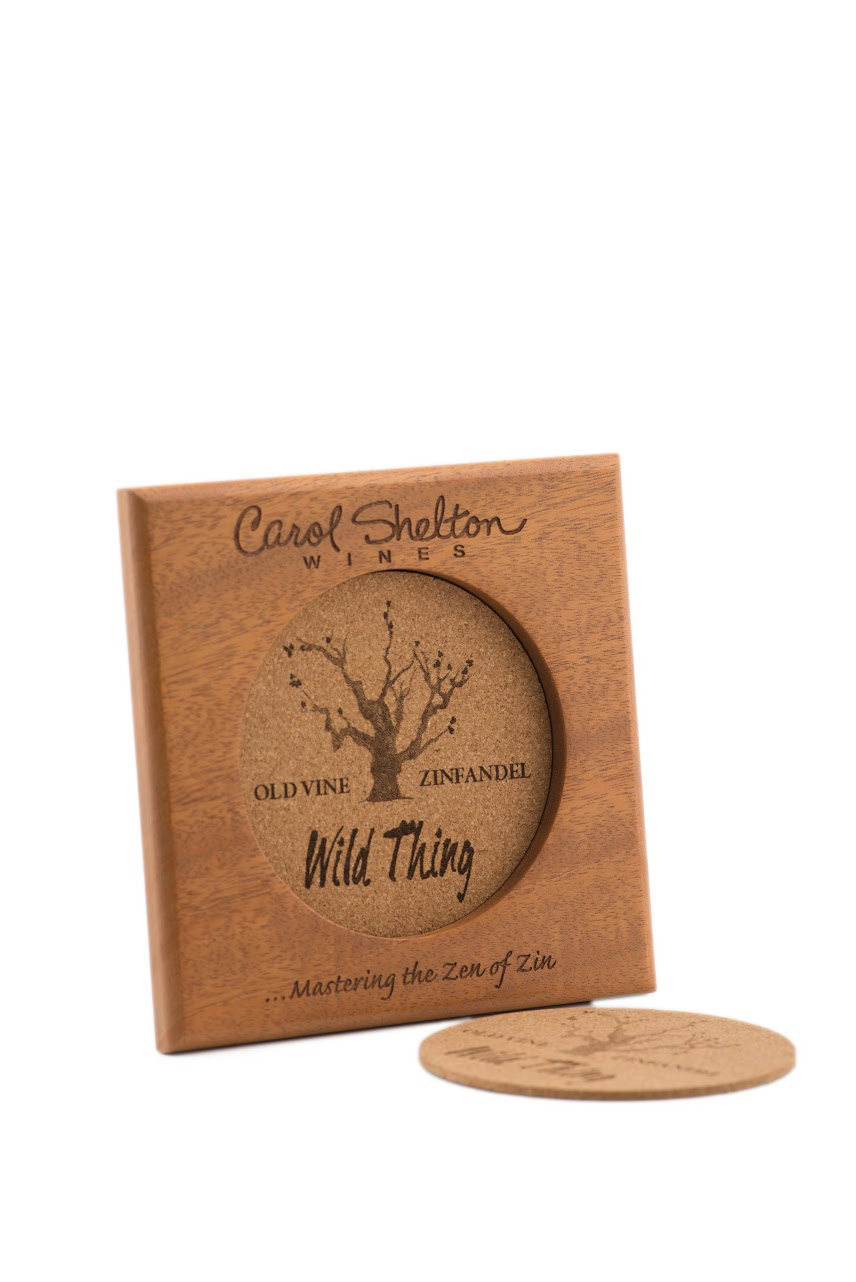 Wood trivet with coasters