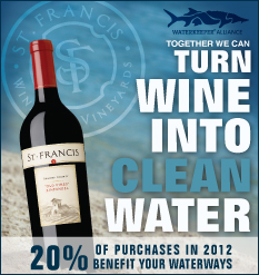 sfwwaterkeeper feature St. Francis Winery & Vineyards Update