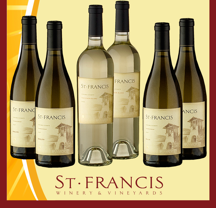 summer6 4 St. Francis White Wine Summer Pack